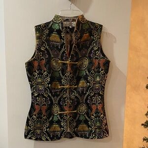 Elegant Black and Gold Women's Top